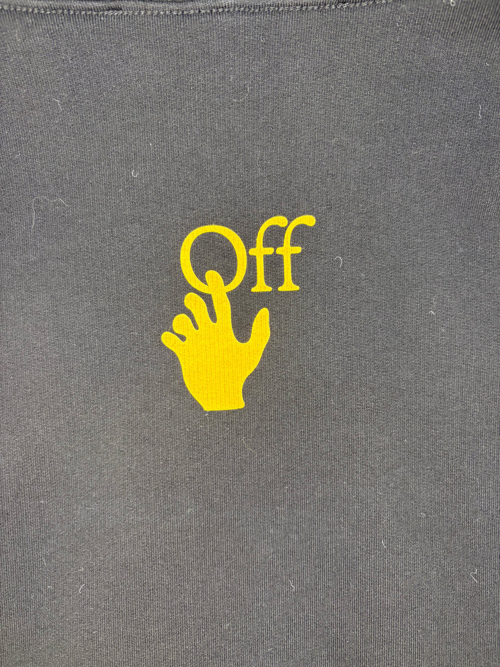 Off-White Hoodie Caravaggio Black Yellow M