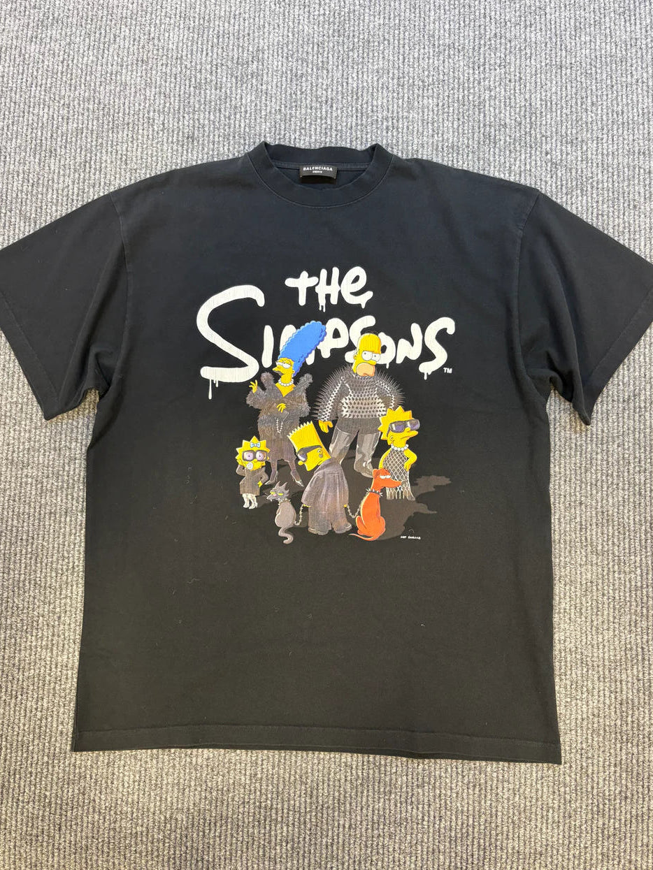 Balenciaga The Simpsons Tee Black L