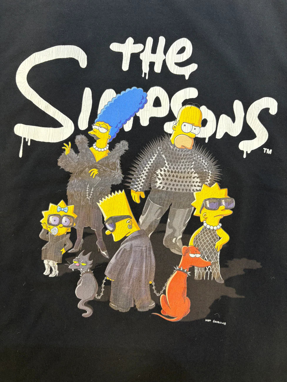 Balenciaga The Simpsons Tee Black L