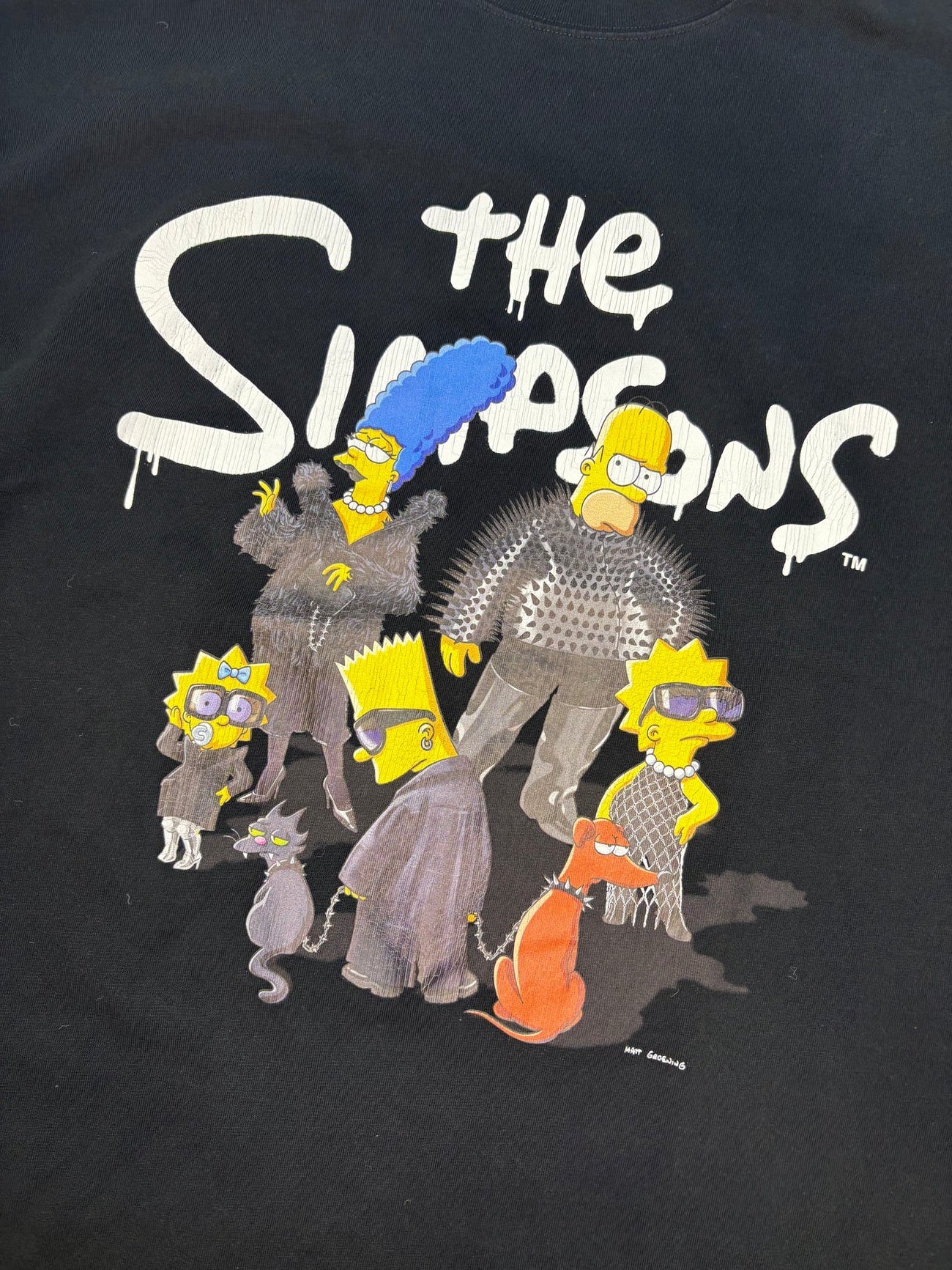Balenciaga The Simpsons Tee Black L