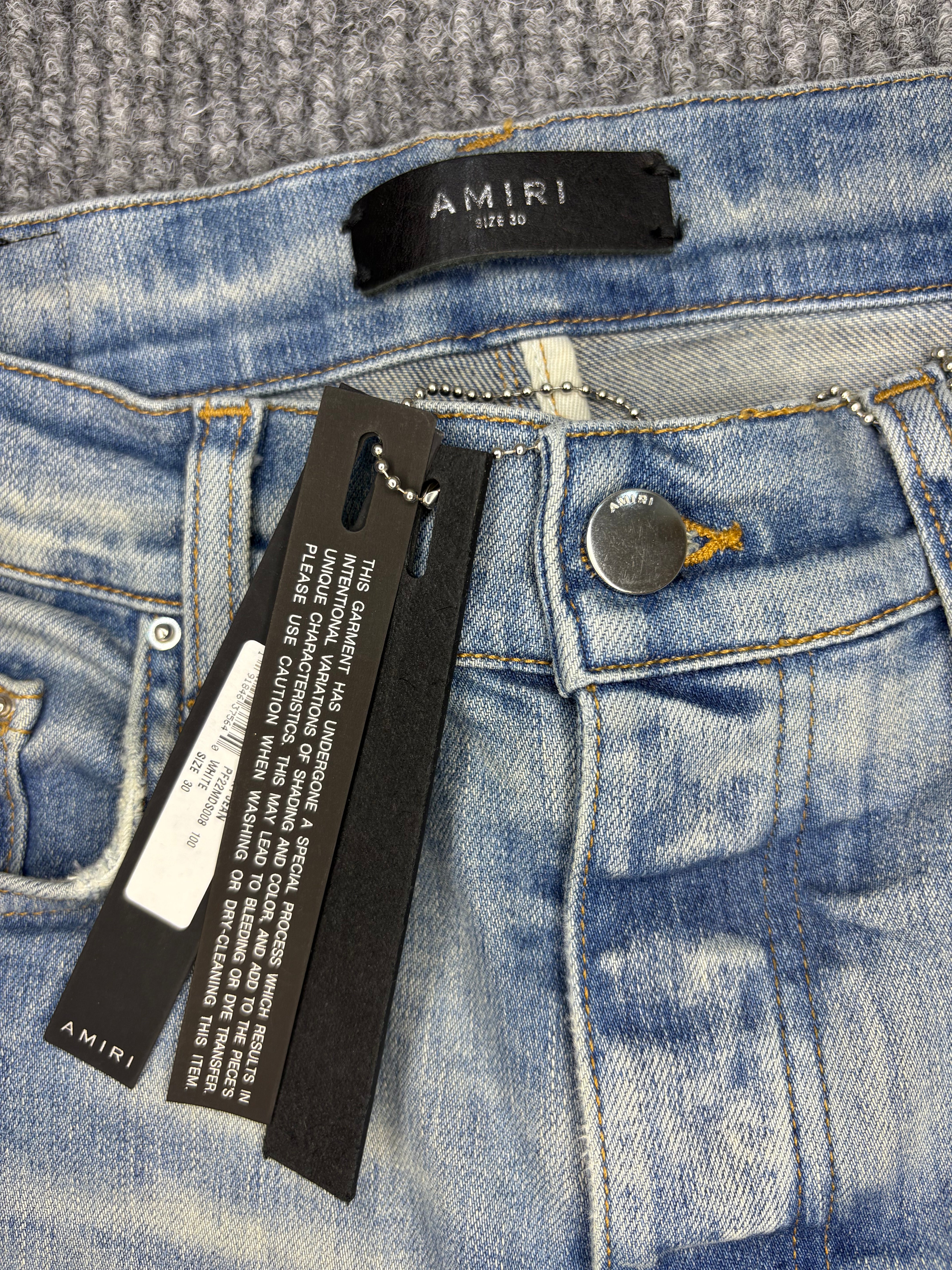 Amiri Bandana Distressed Pants 46