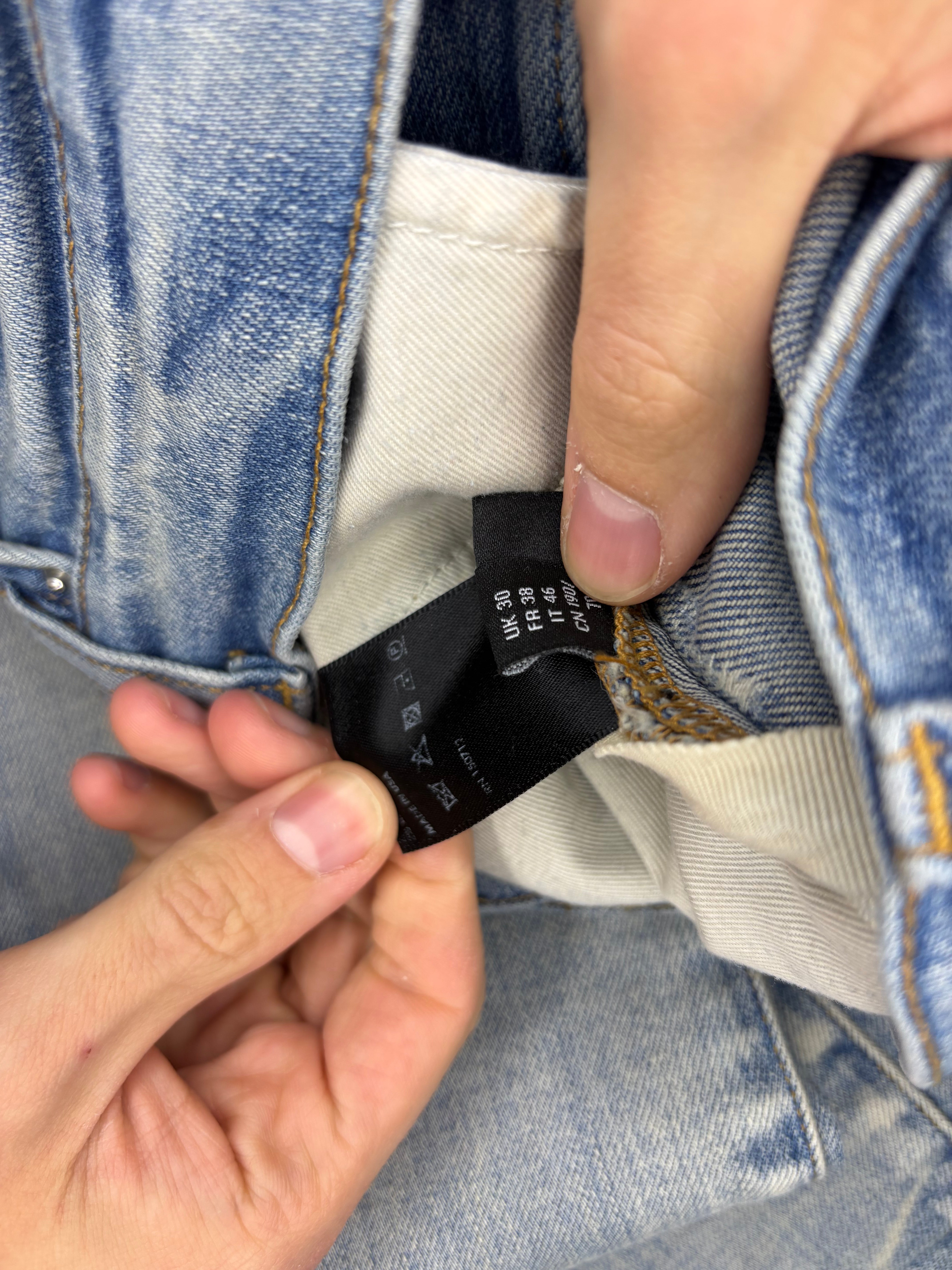 Amiri Bandana Distressed Pants 46