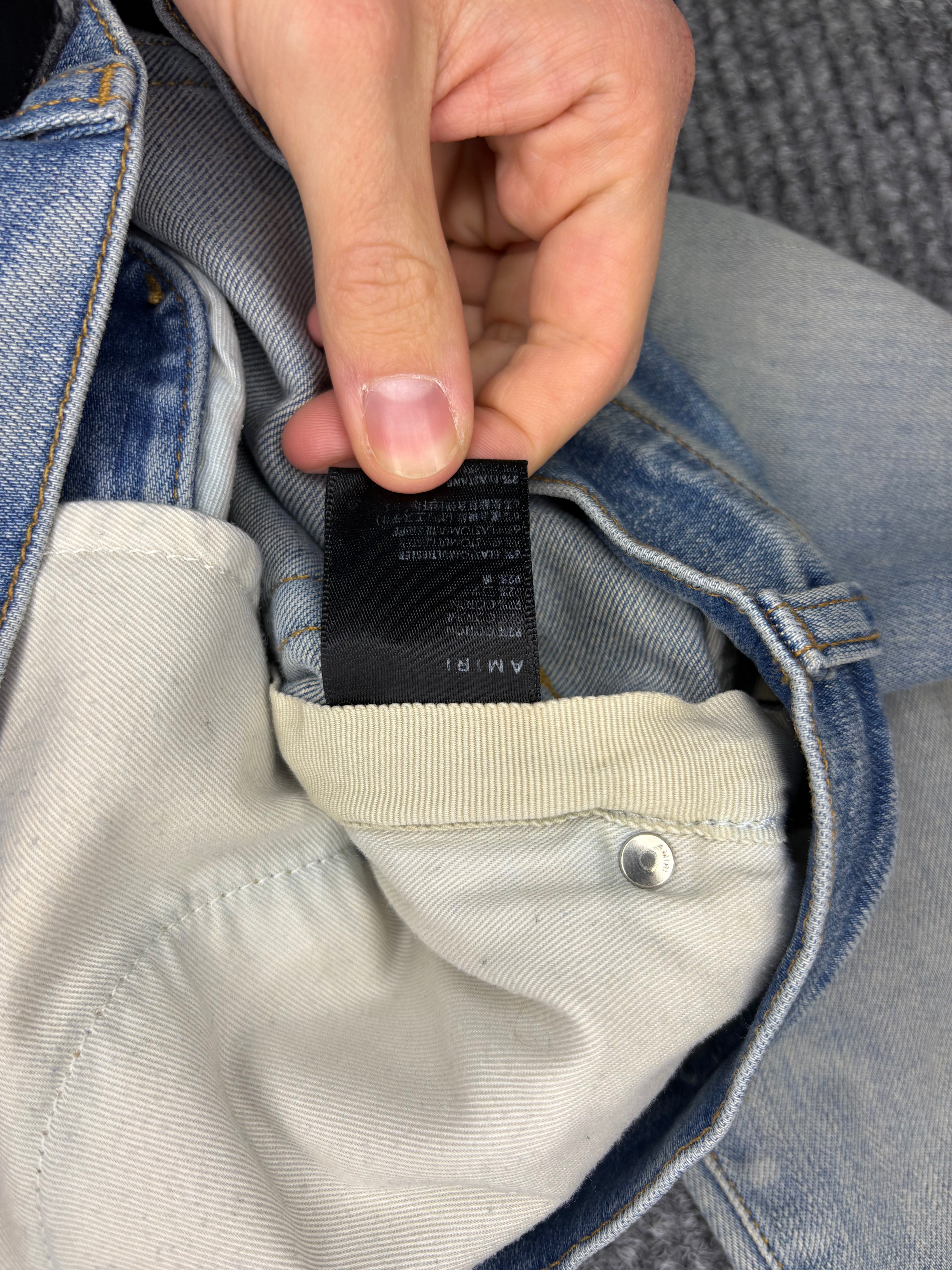 Amiri Bandana Distressed Pants 46