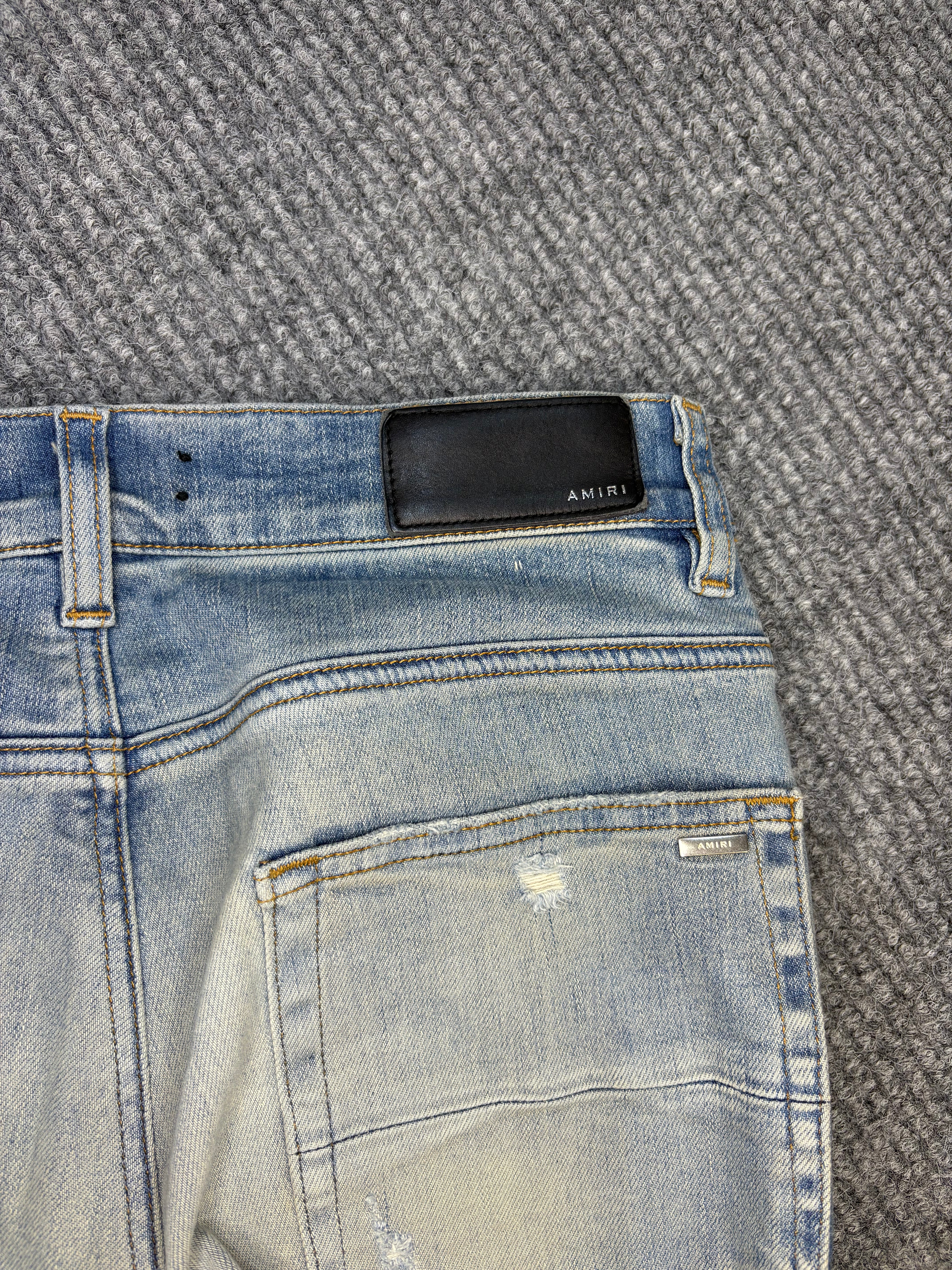 Amiri Bandana Distressed Pants 46