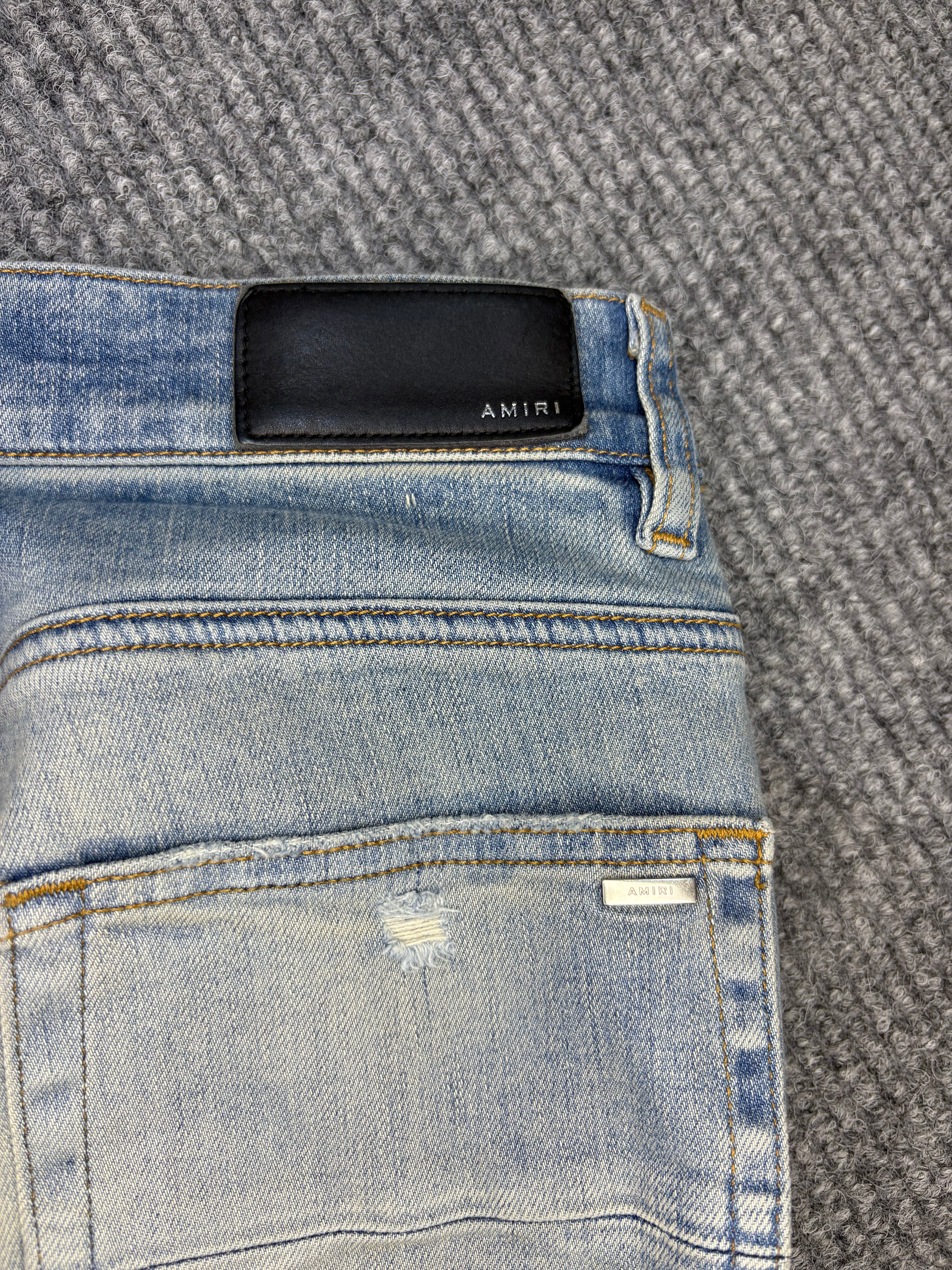 Amiri Bandana Distressed Pants 46