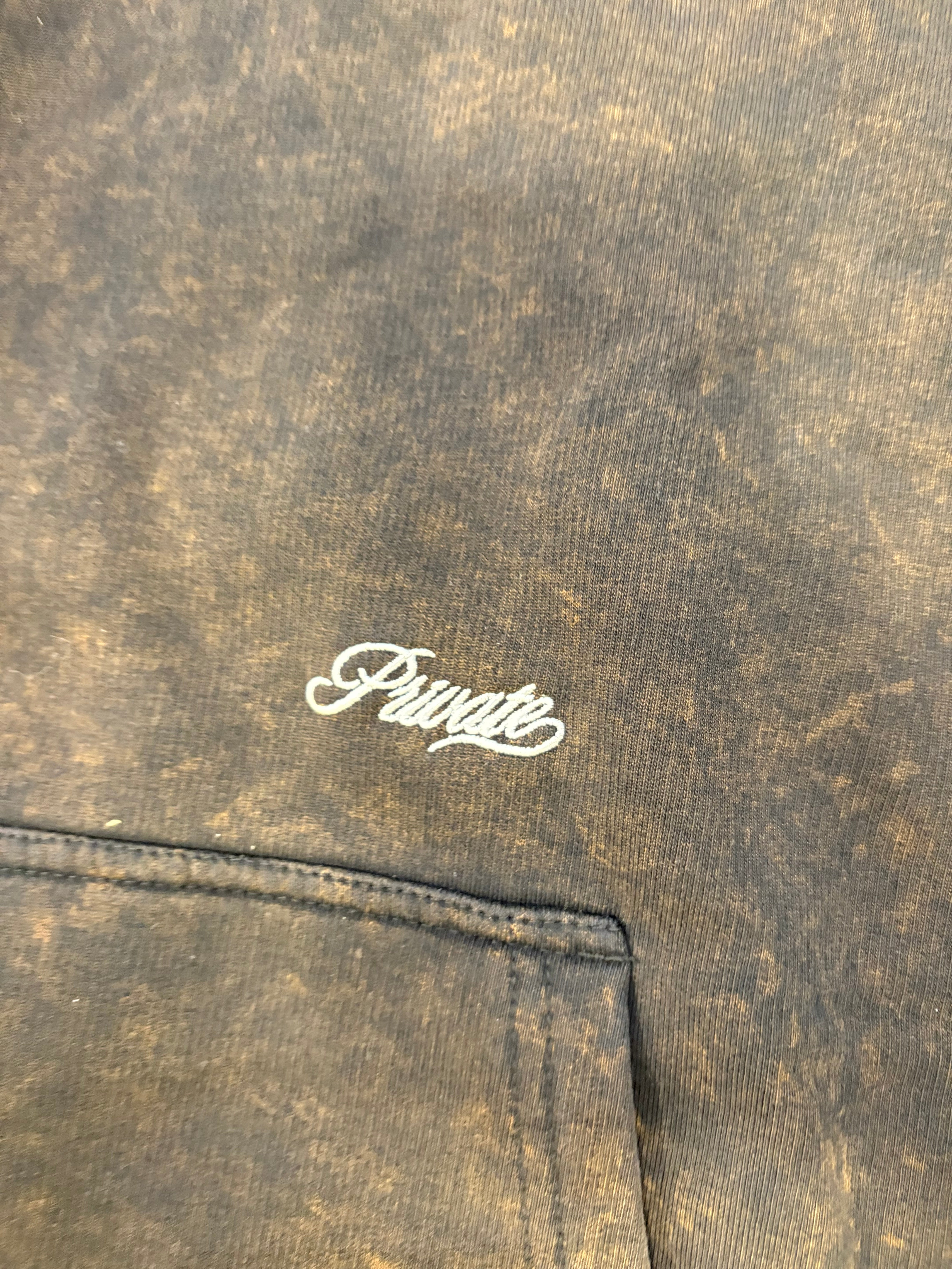 Private Faded Hoodie Black M