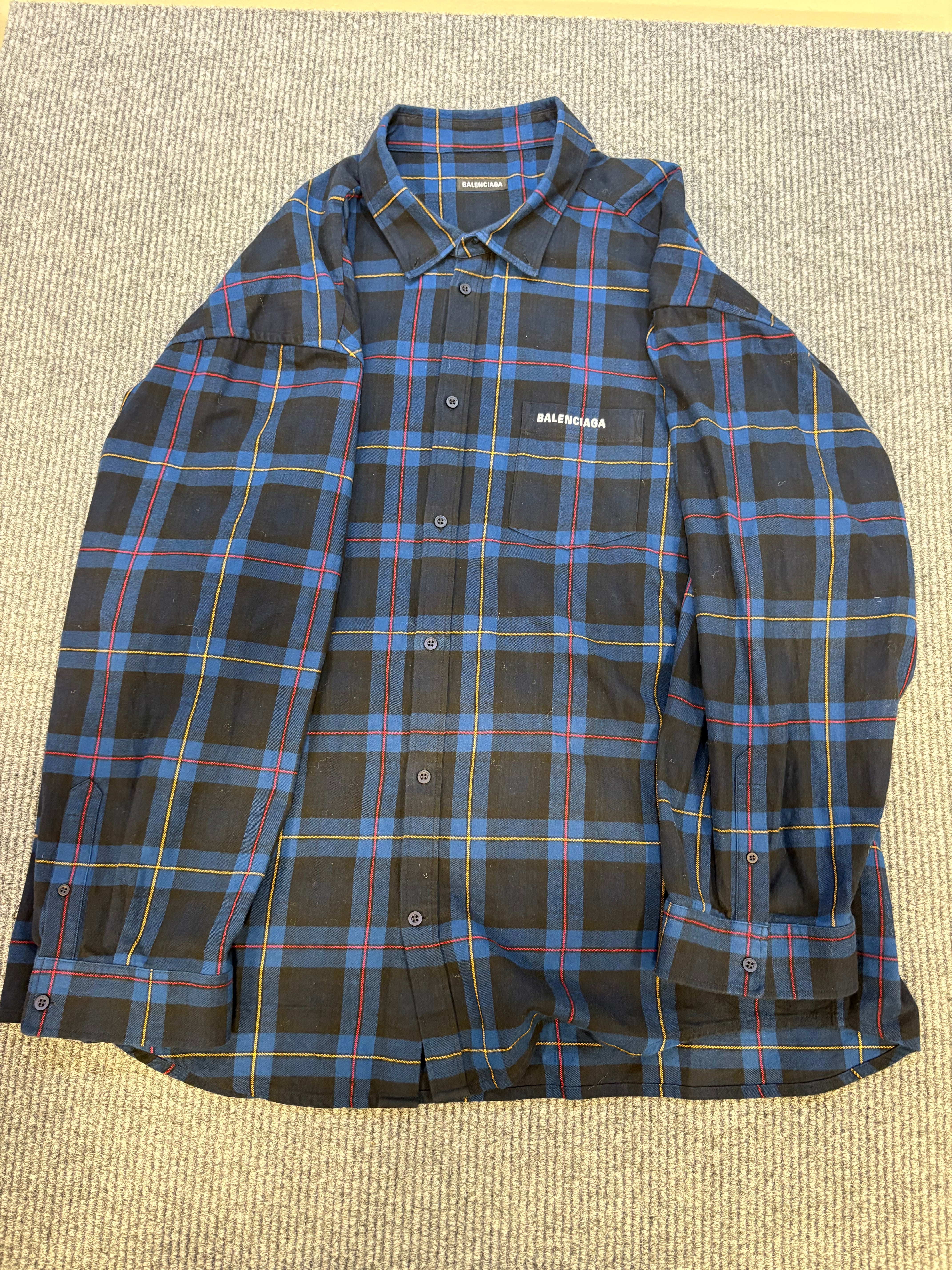 Balenciaga Oversized Shirt Blue L