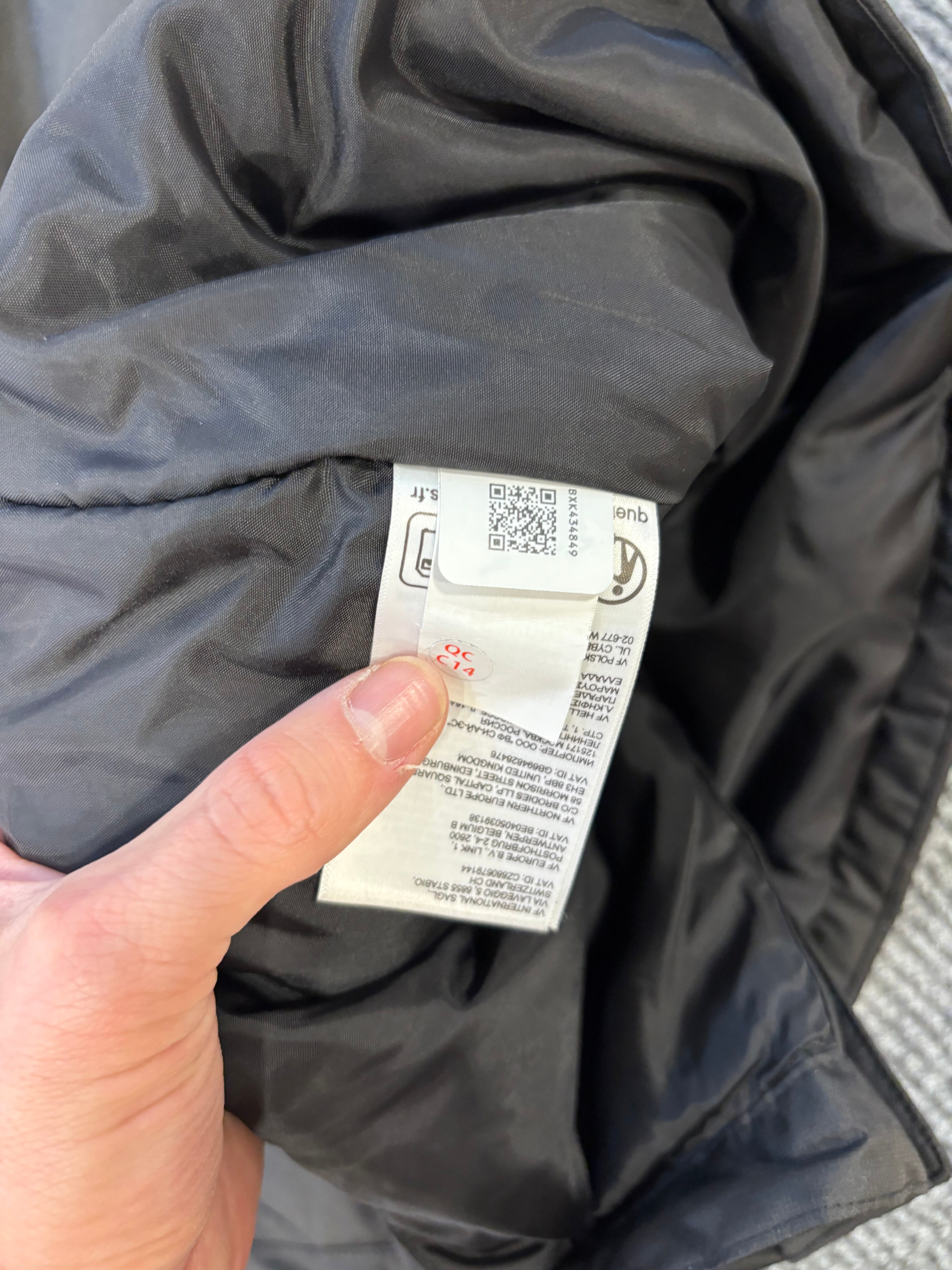 North Face Jacket Black XXL