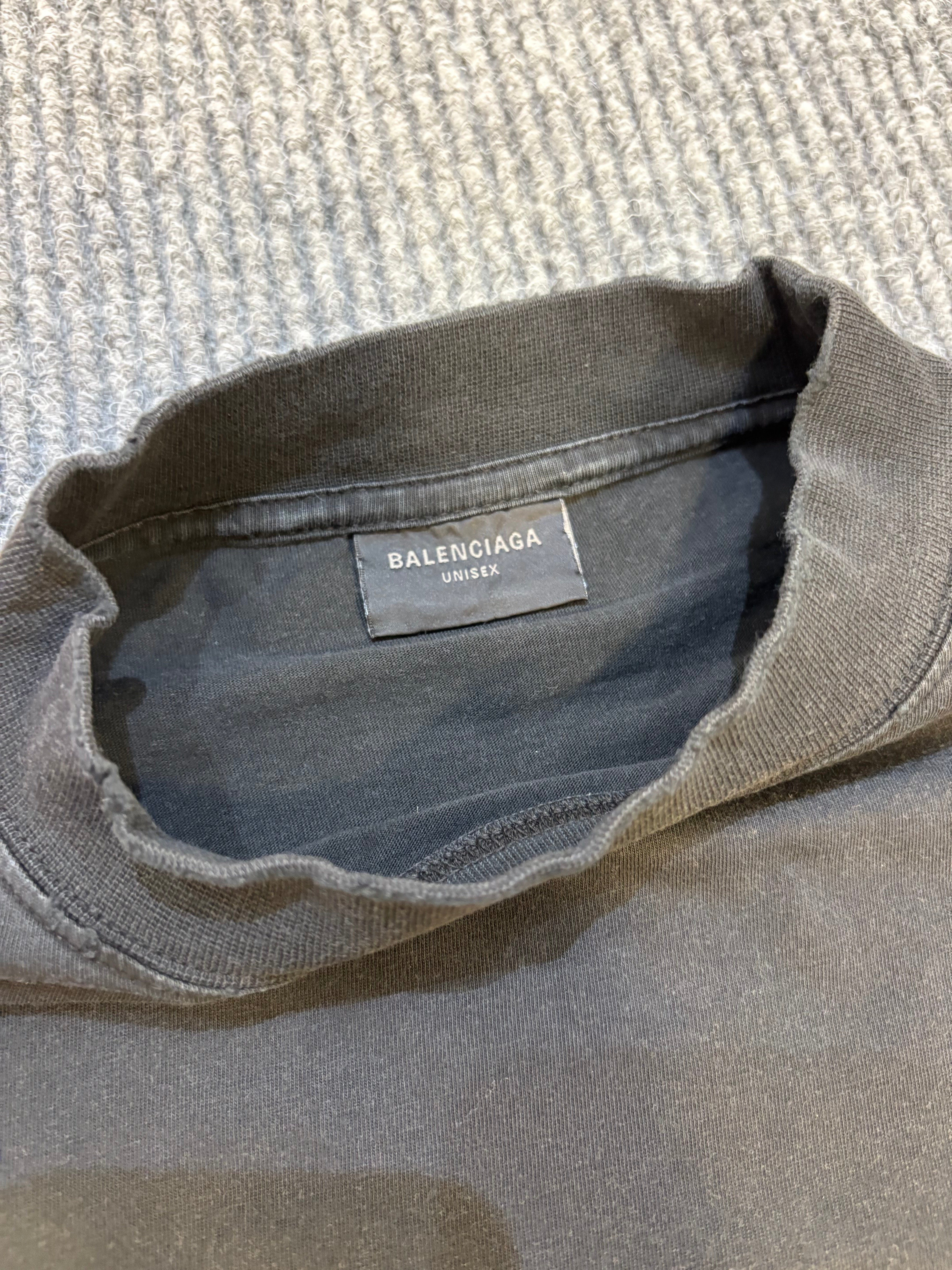 Balenciaga Oversize Tee Black 2