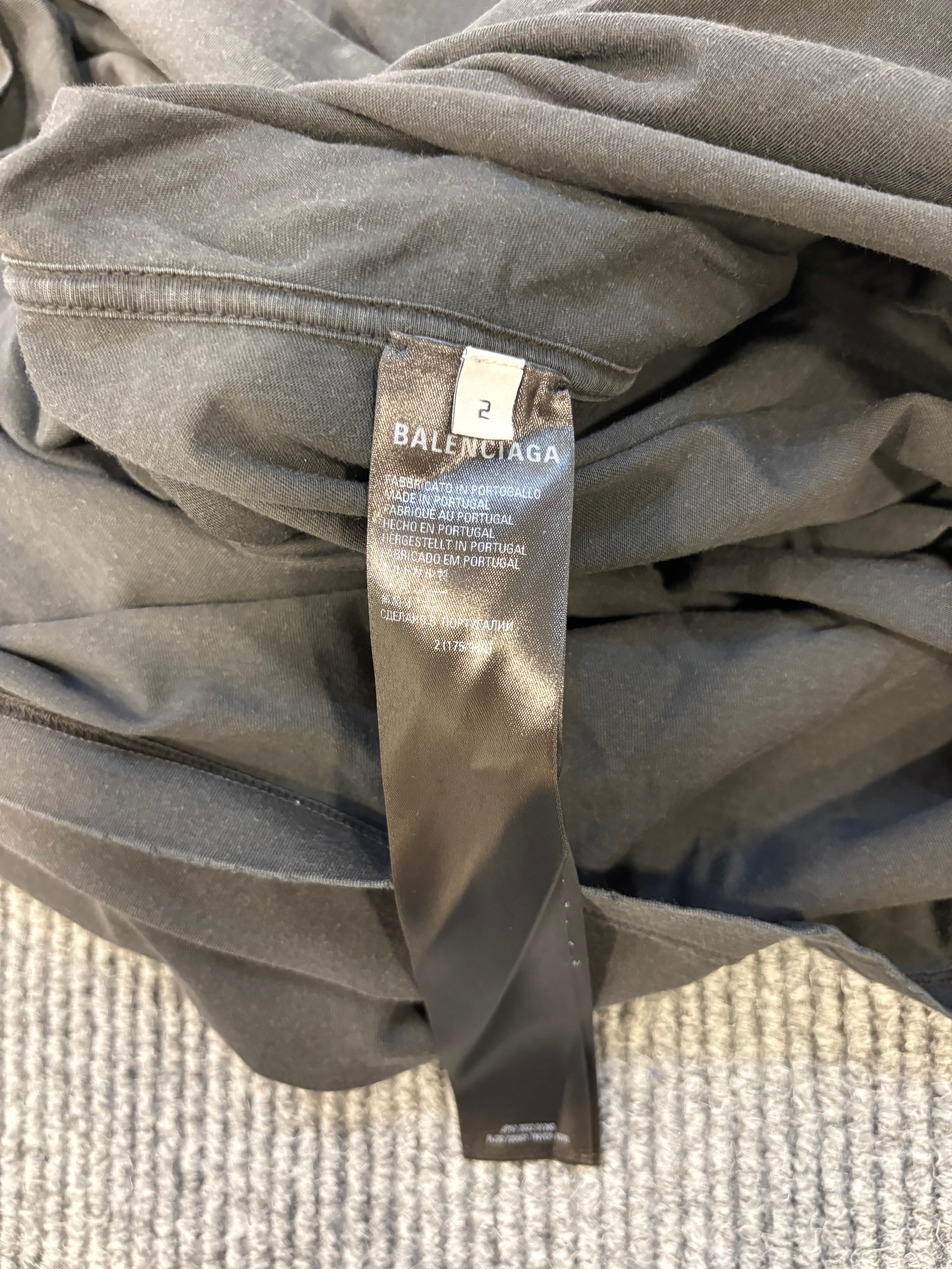 Balenciaga Oversize Tee Black 2