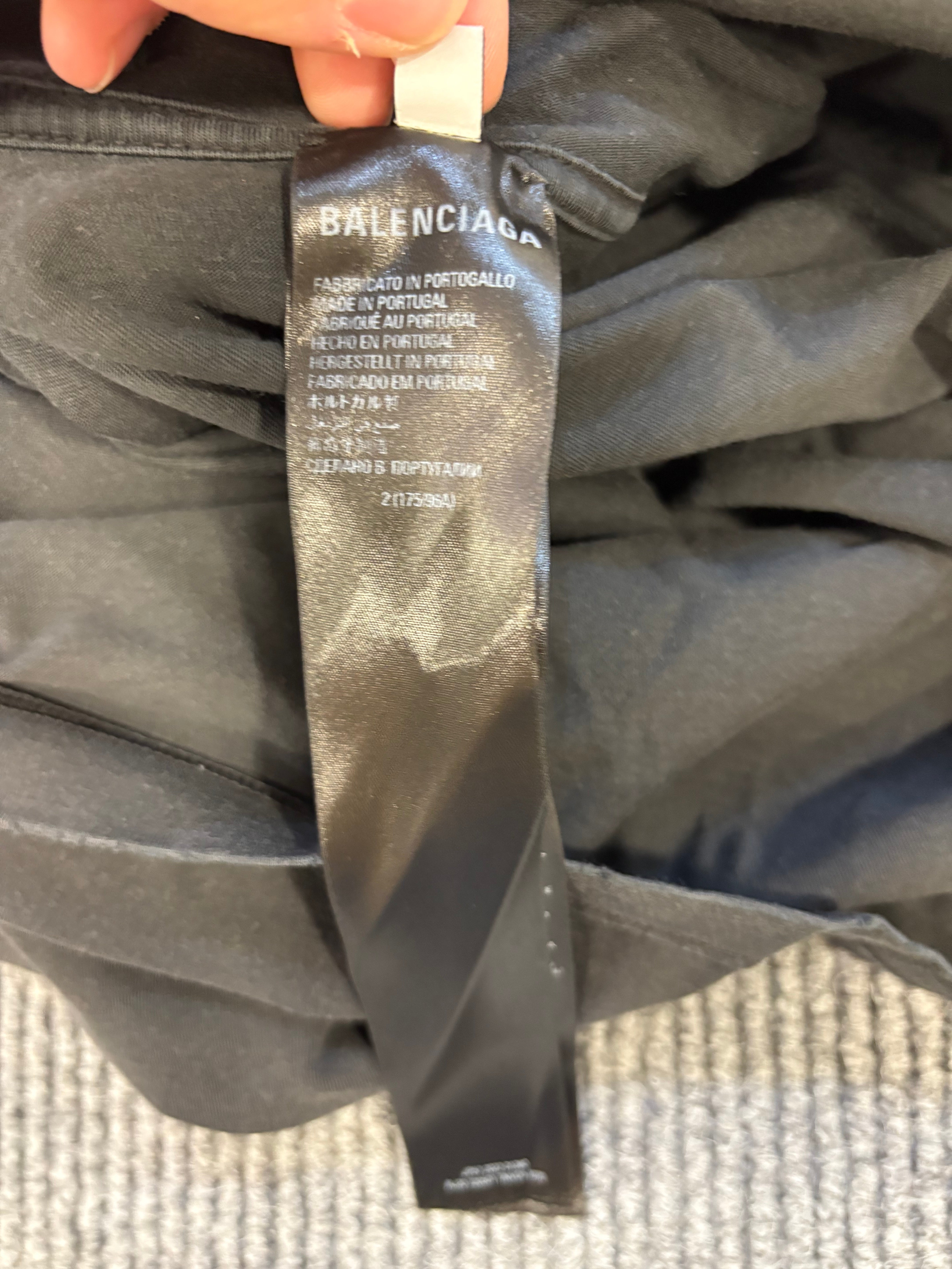 Balenciaga Oversize Tee Black 2