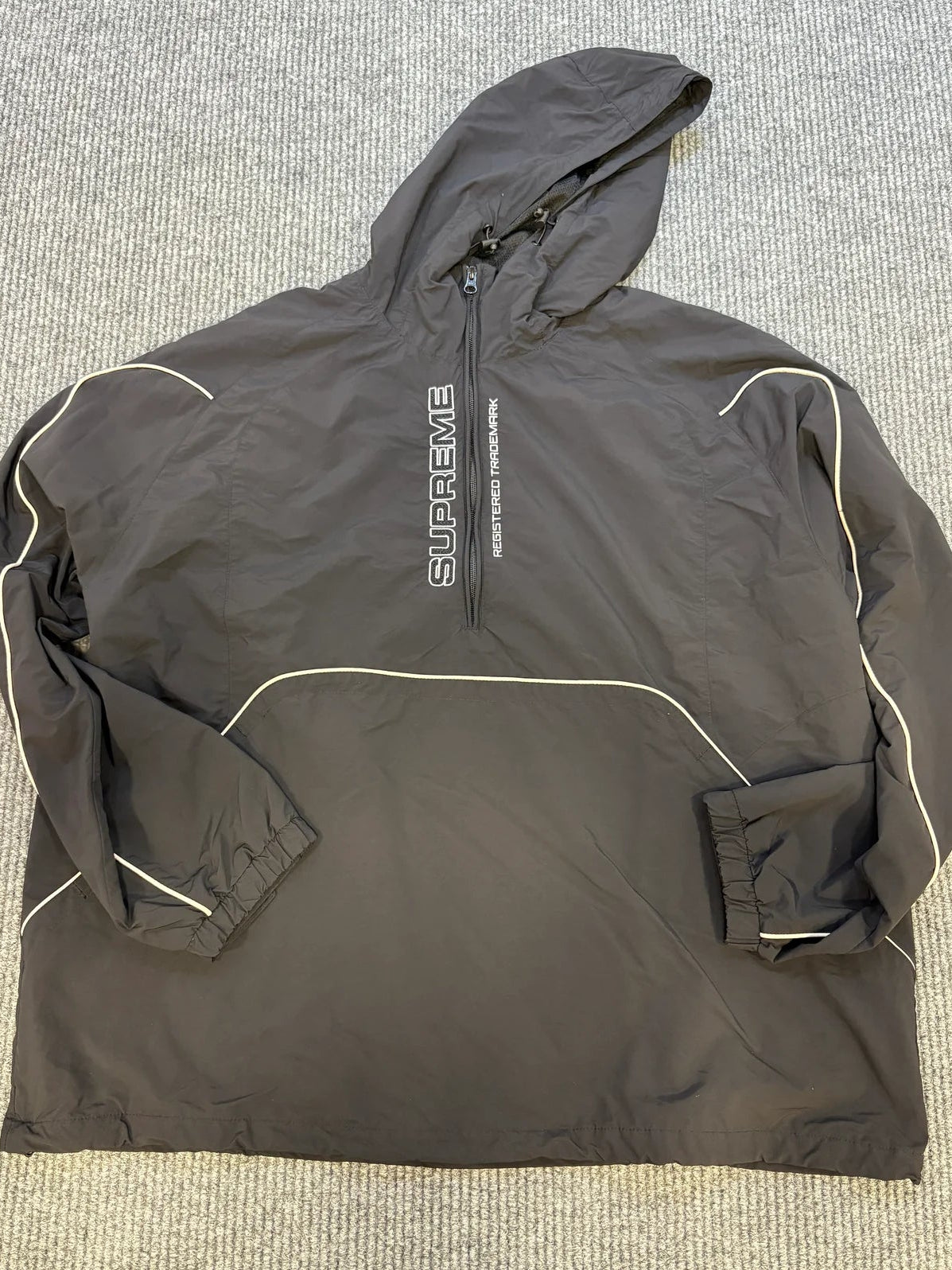 Supreme Pullover Half Zip Black XXL