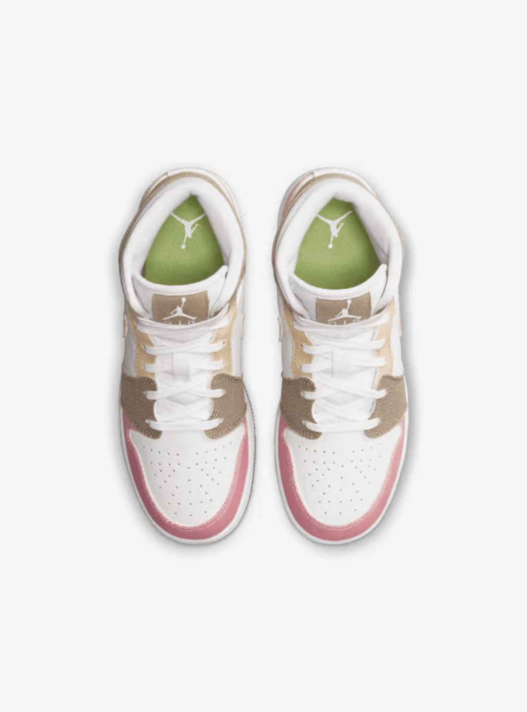 Air Jordan 1 Mid SE Pastel Vivid Green Grind (GS)