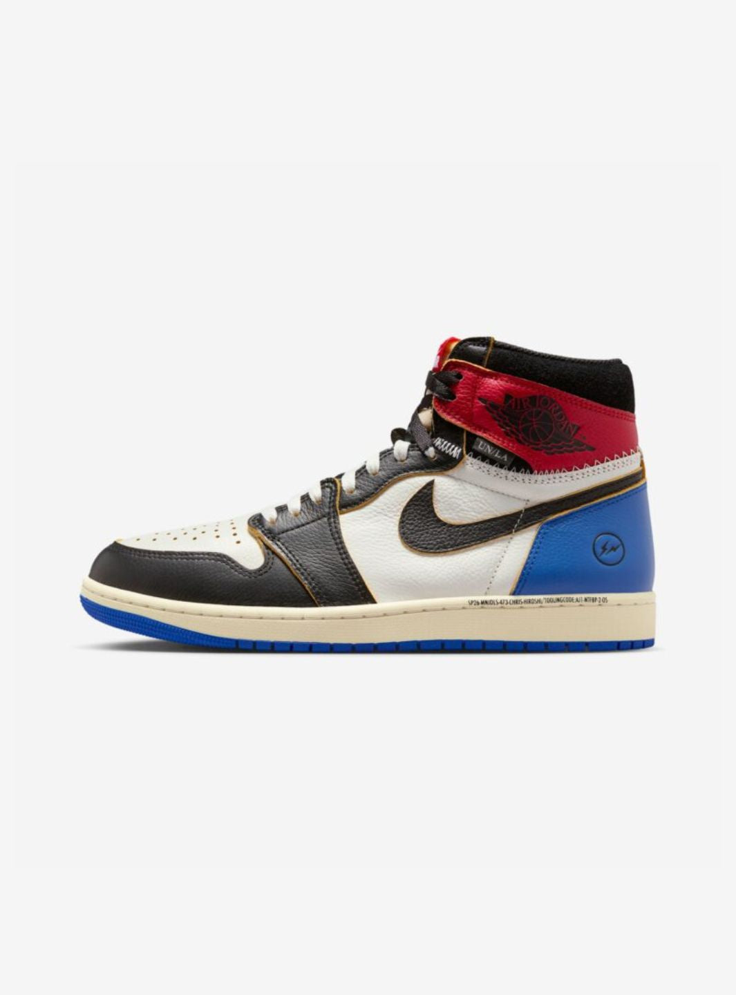Air Jordan 1 Retro High OG SP Fragment x Union LA Varsity Red Sport Royal