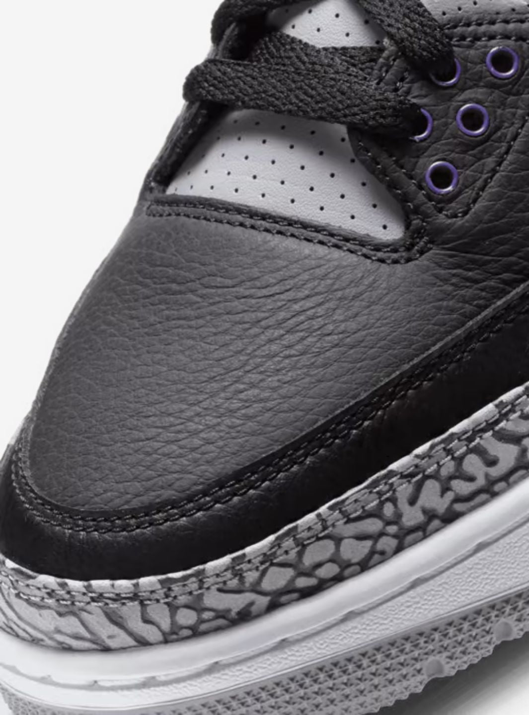 Air Jordan 3 Retro Black Court Purple