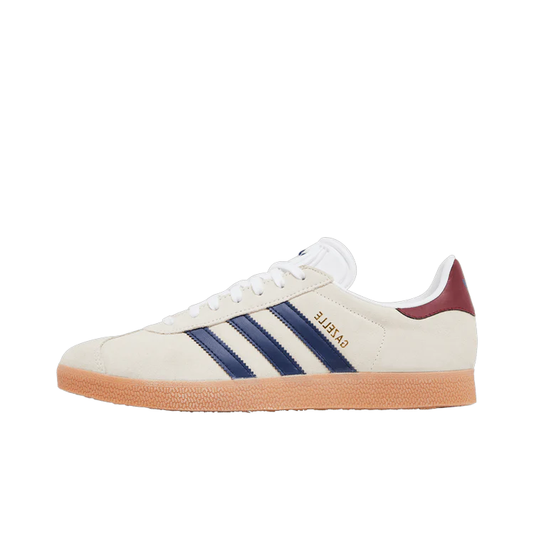 Adidas Gazelle Beige Dark Blue Collegiate Burgundy