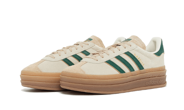 Adidas Gazelle Bold Magic Beige Collegiate Green