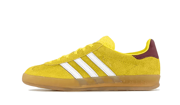 Adidas Gazelle Indoor Bright Yellow Collegiate Burgundy