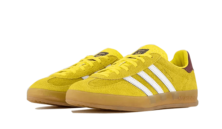 Adidas Gazelle Indoor Bright Yellow Collegiate Burgundy