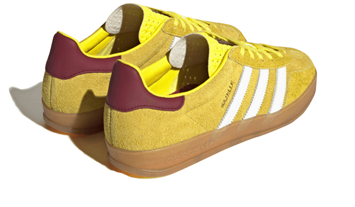 Adidas Gazelle Indoor Bright Yellow Collegiate Burgundy