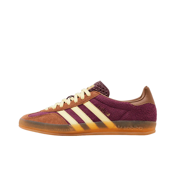 Adidas Gazelle Indoor Maroon Almost Yellow