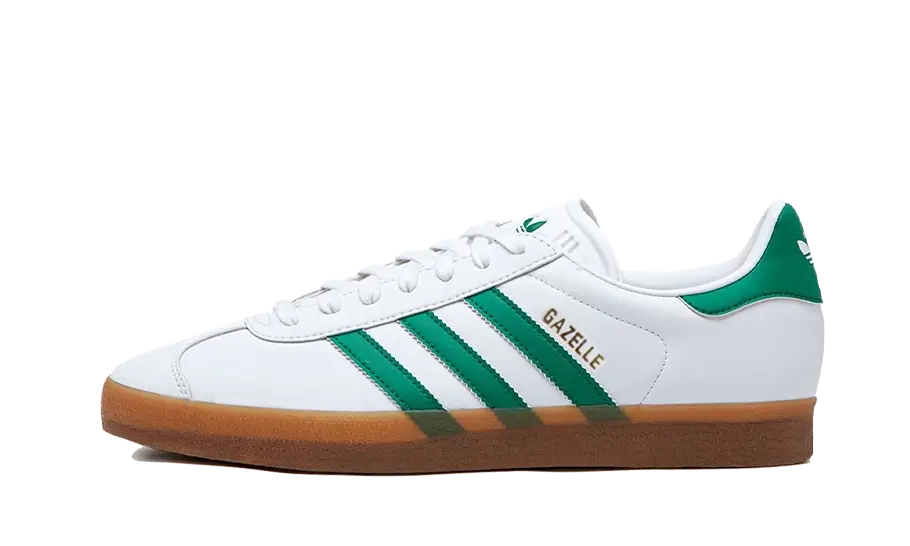 Adidas Gazelle White Bold Green Gum