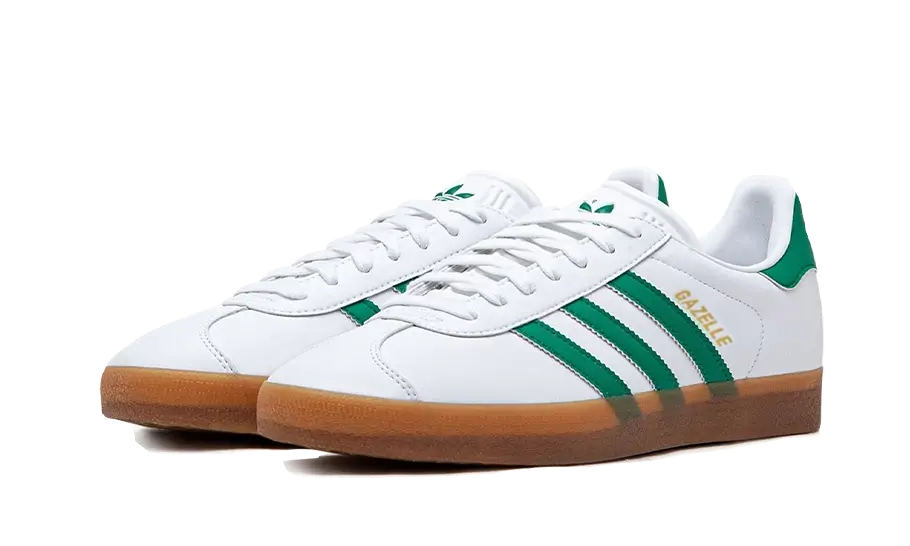 Adidas Gazelle White Bold Green Gum