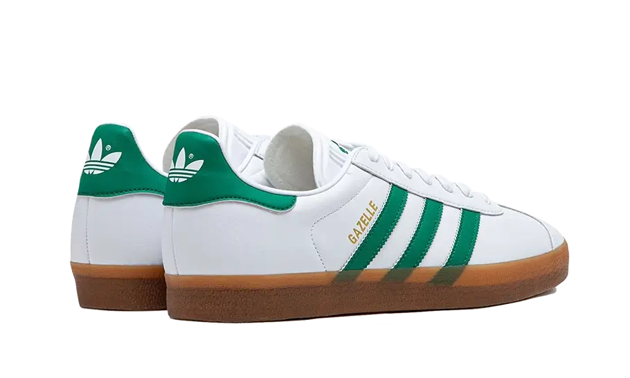 Adidas Gazelle White Bold Green Gum