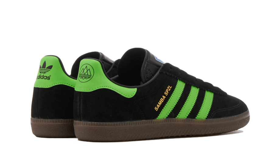 Adidas Samba Deco SPZL Black Lucid Lime