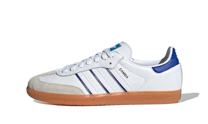 Adidas Samba Leather Cloud White Lucid Blue