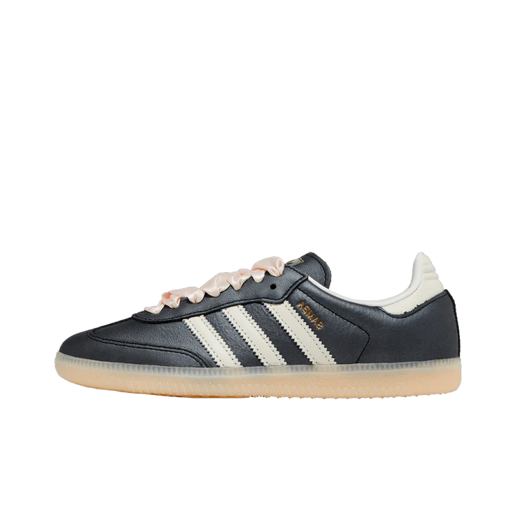 Adidas Samba OG Black Pink Ribbon Laces