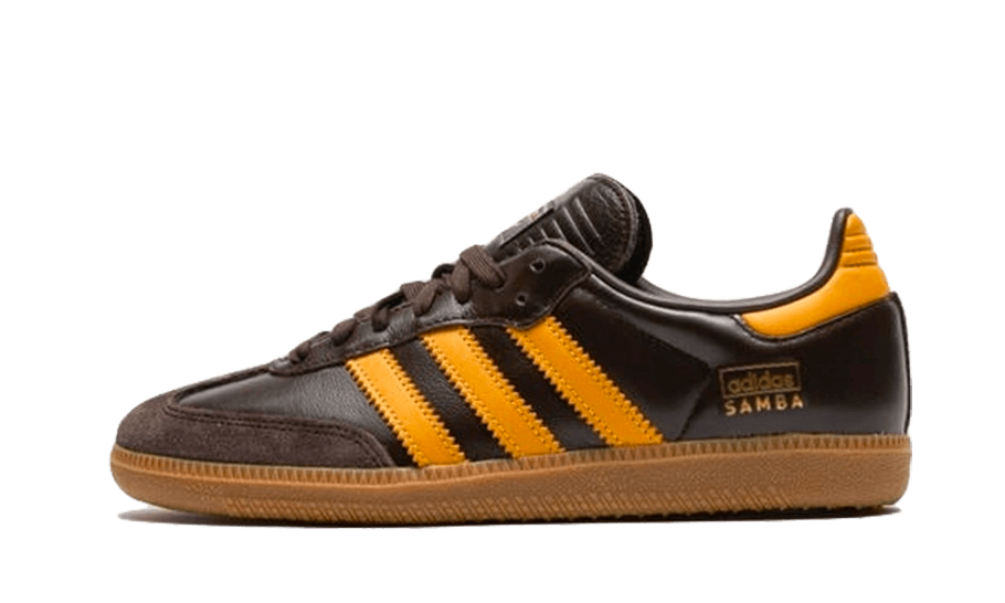 Adidas Samba OG Dark Brown Preloved Yellow