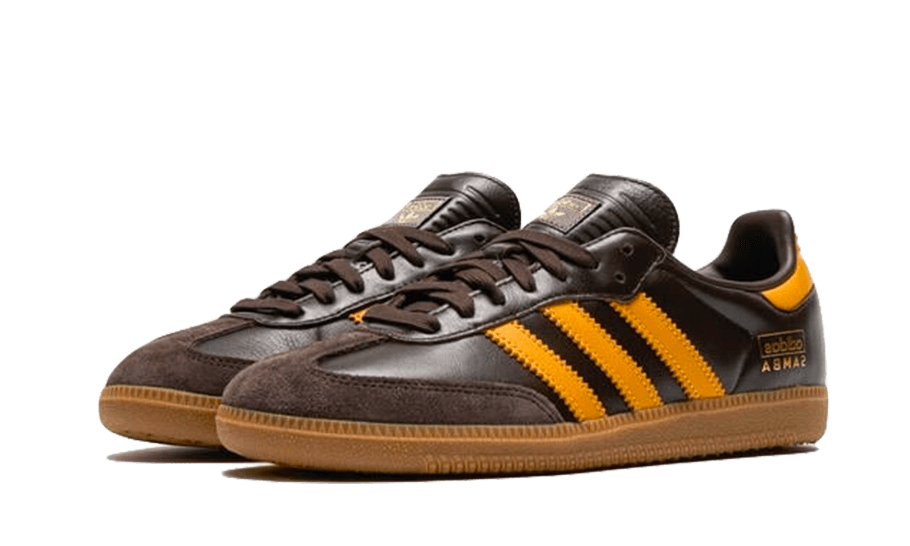 Adidas Samba OG Dark Brown Preloved Yellow