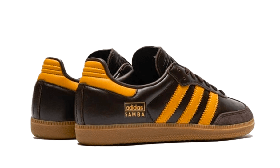 Adidas Samba OG Dark Brown Preloved Yellow