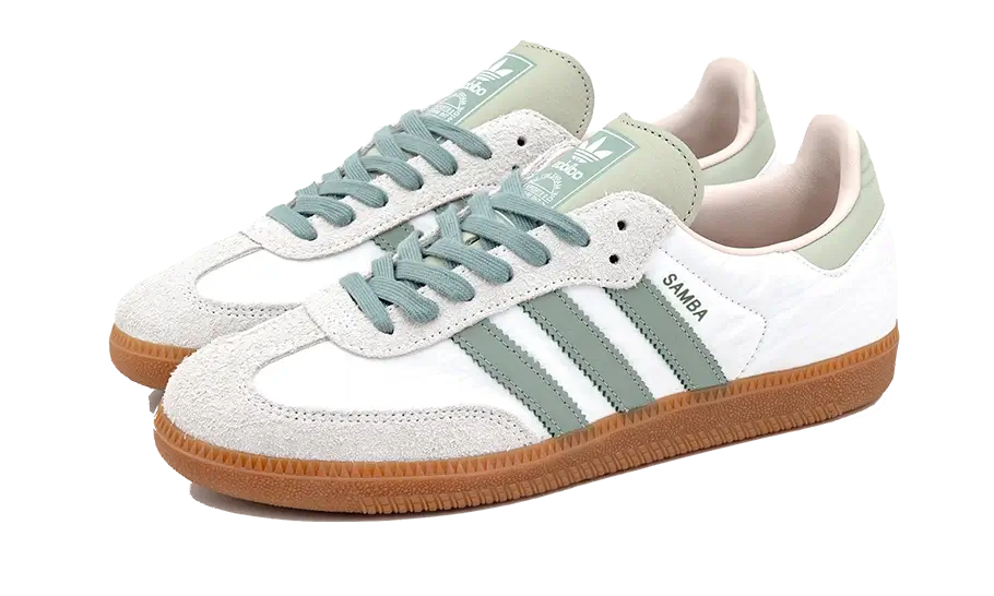 Adidas Samba OG Silver Green Putty Mauve