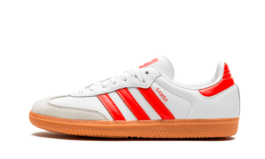 Adidas Samba OG White Solar Red Gum