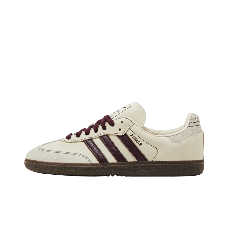 Adidas Samba OG Wonder White Maroon