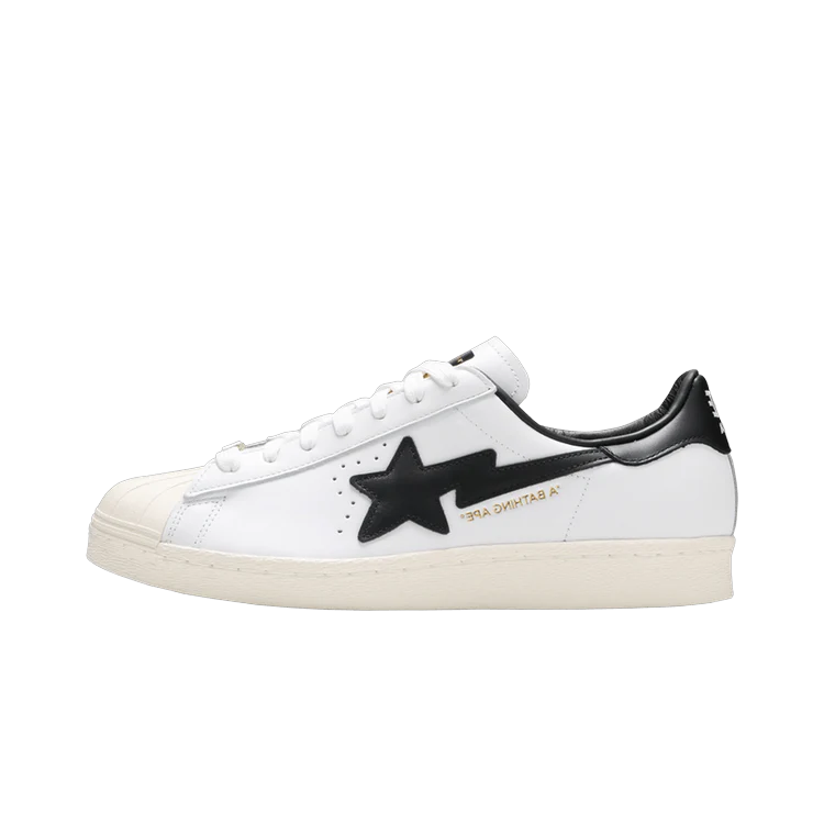 Adidas Superstar 80s Bape White Black