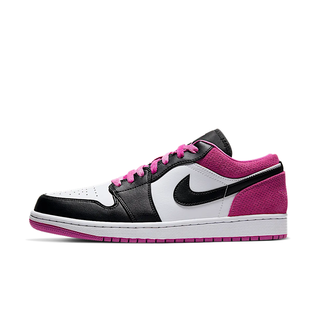 Air Jordan 1 Low Black Active Fuchsia
