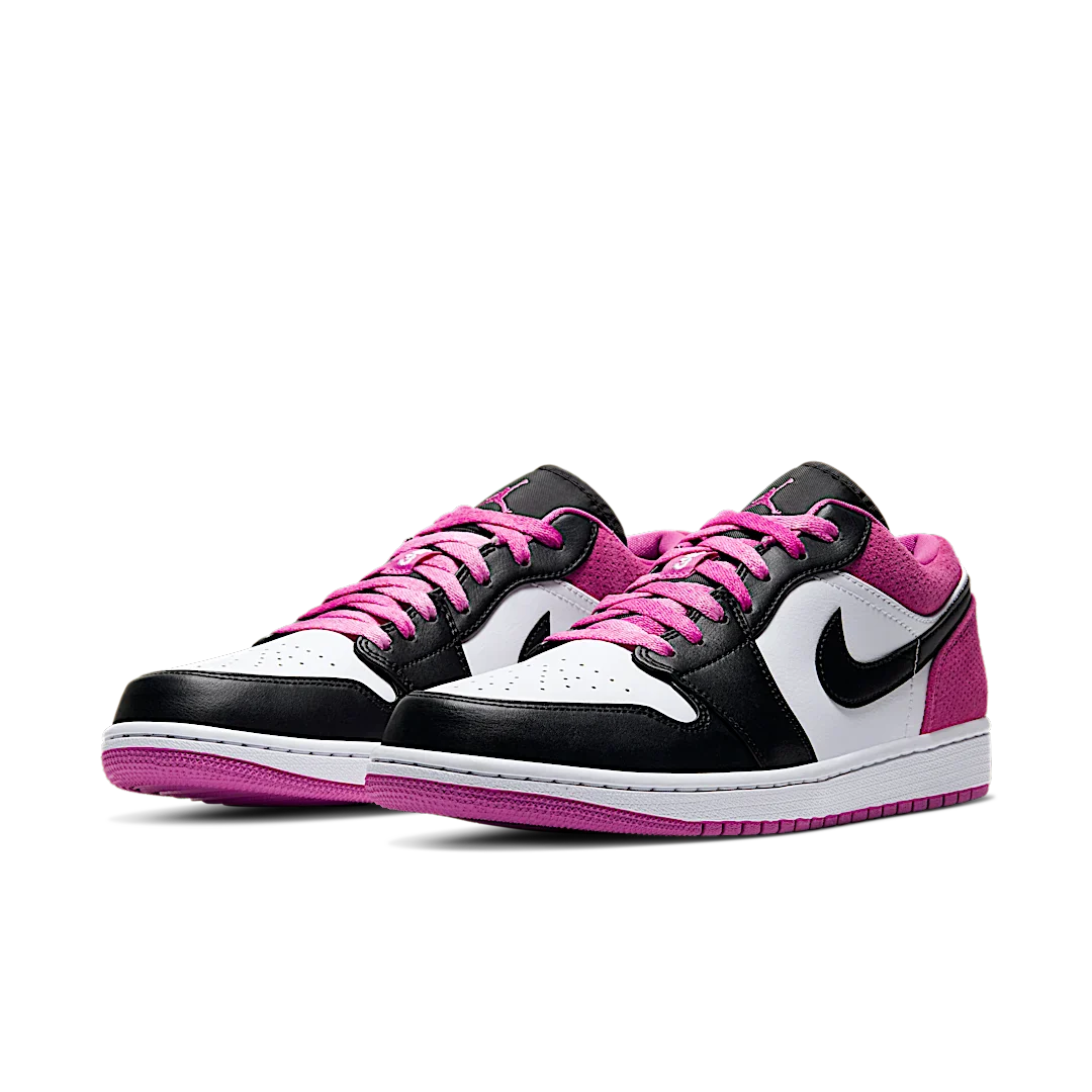 Air Jordan 1 Low Black Active Fuchsia