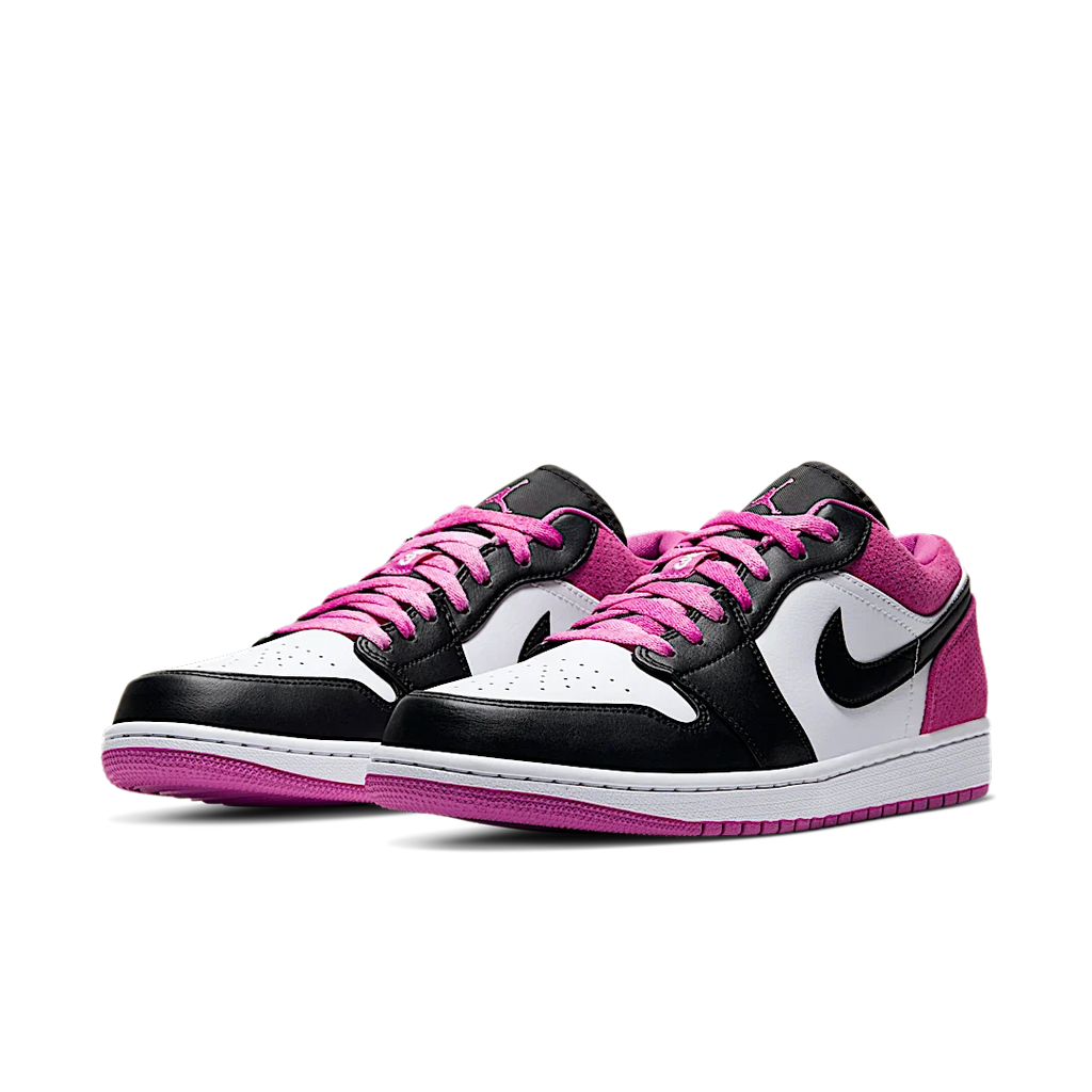 Air Jordan 1 Low Black Active Fuchsia