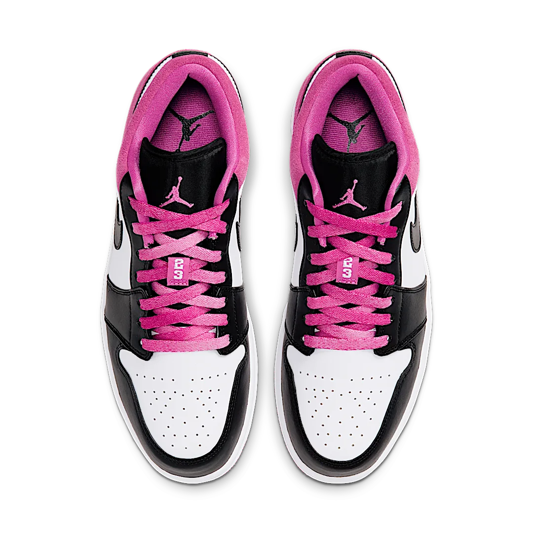 Air Jordan 1 Low Black Active Fuchsia