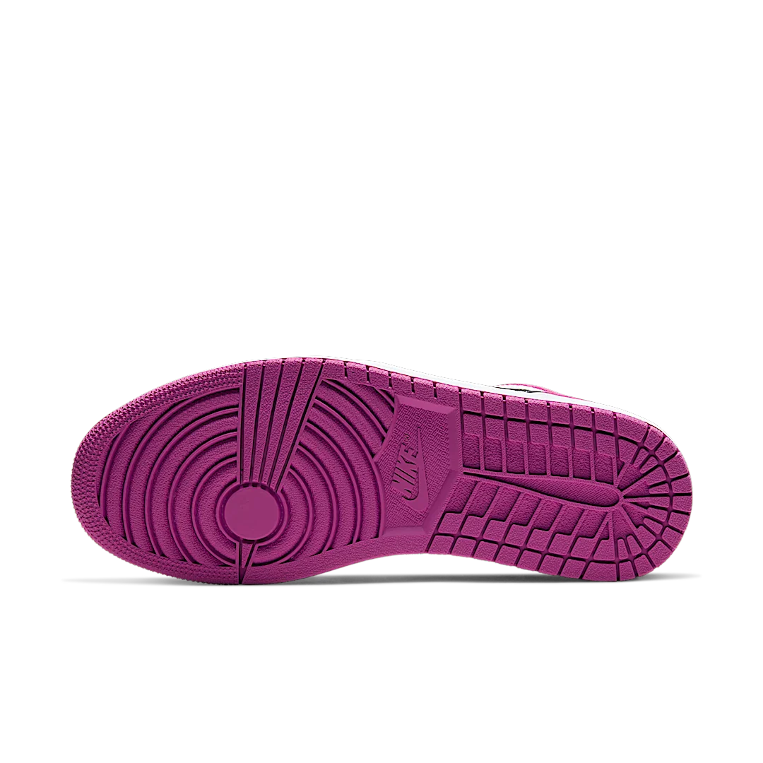 Air Jordan 1 Low Black Active Fuchsia