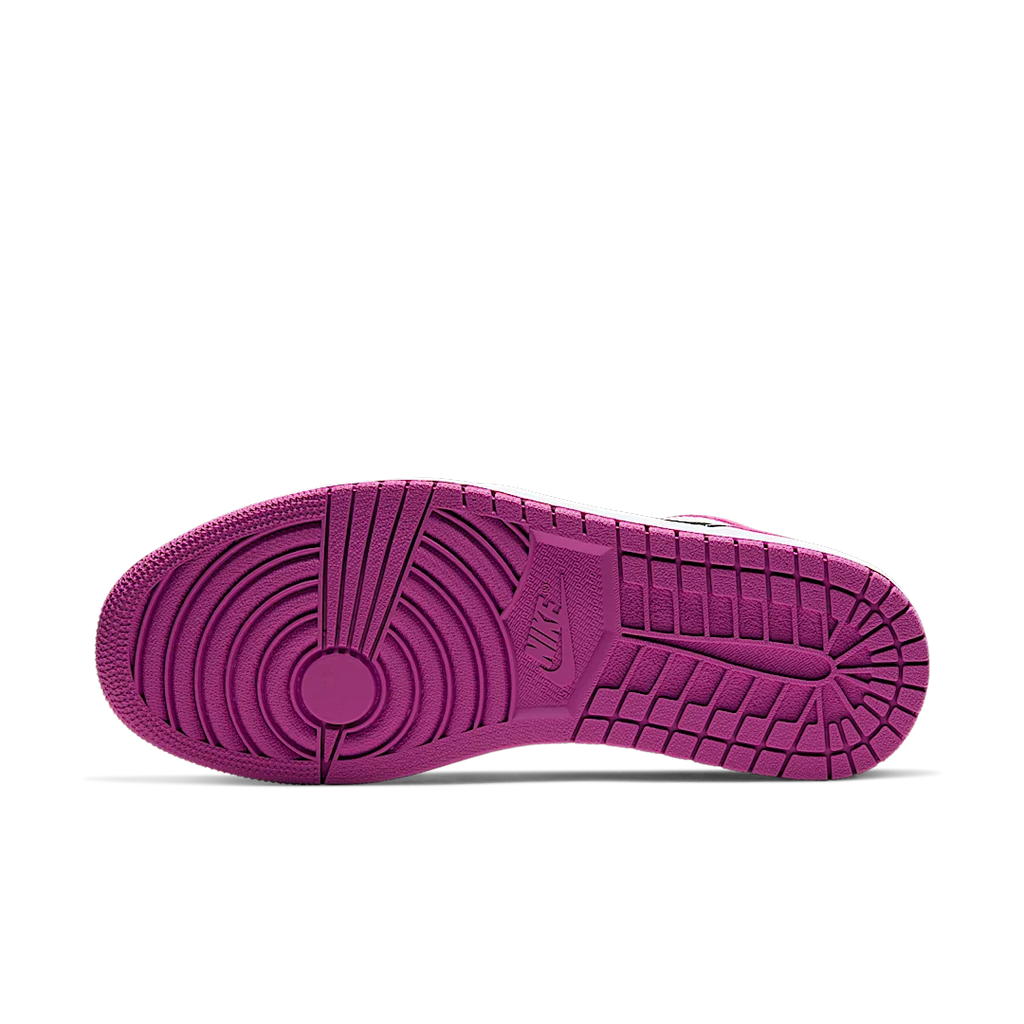 Air Jordan 1 Low Black Active Fuchsia