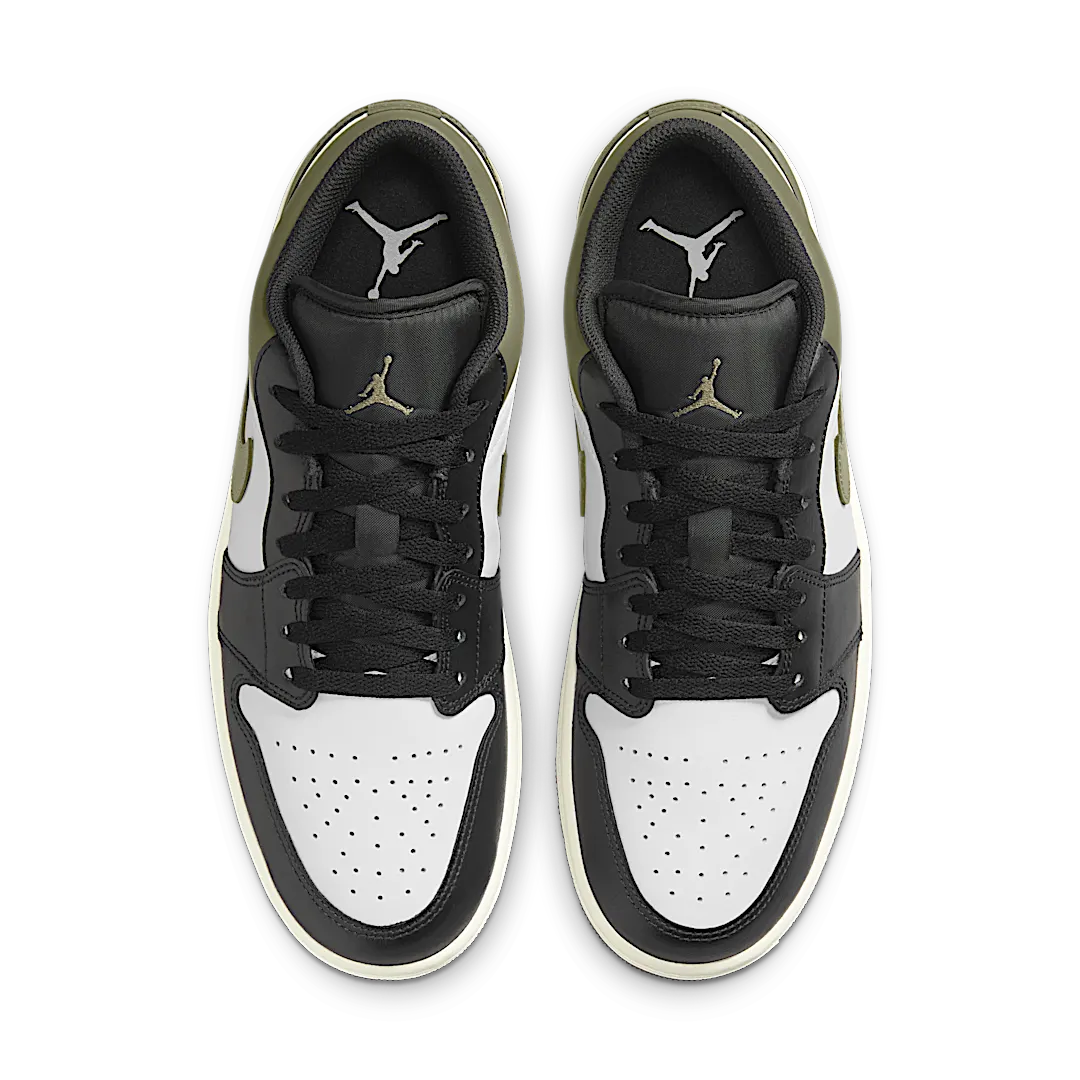 Air Jordan 1 Low Black Toe Medium Olive
