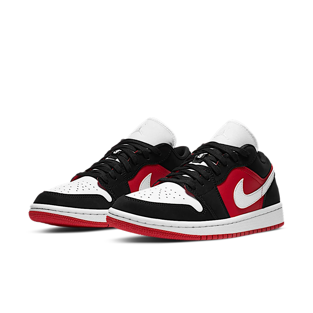 Air Jordan 1 Low Black White Gym Red