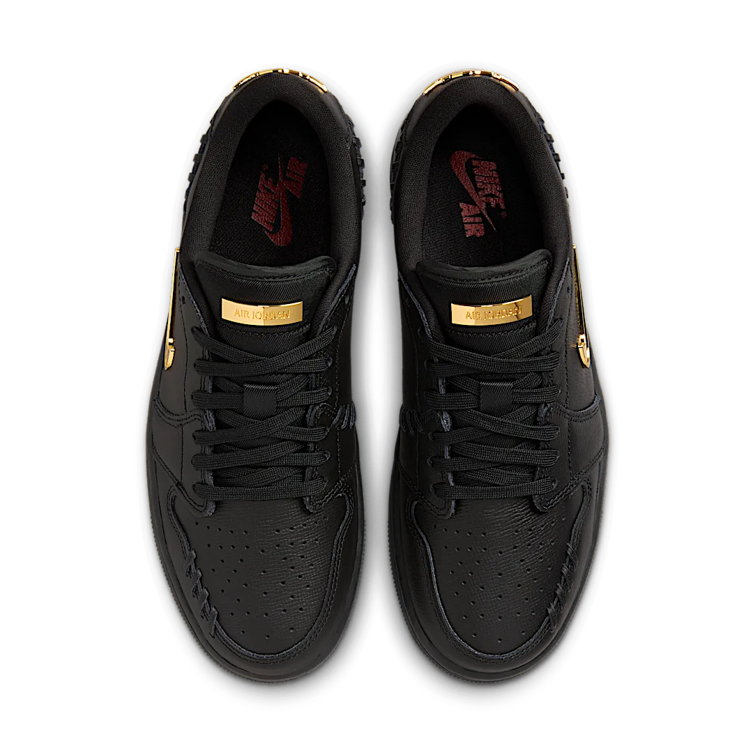 Air Jordan 1 Low Method of Make Black Metallic Gold