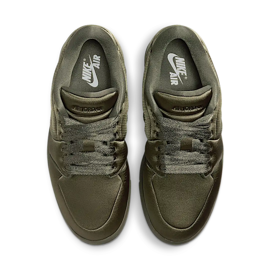 Air Jordan 1 Low Method of Make Satin Medium Olive