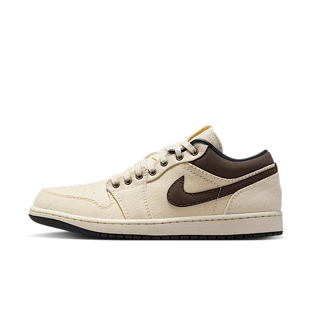 Air Jordan 1 Low Premium Pale Ivory Off Noir Baroque Brown