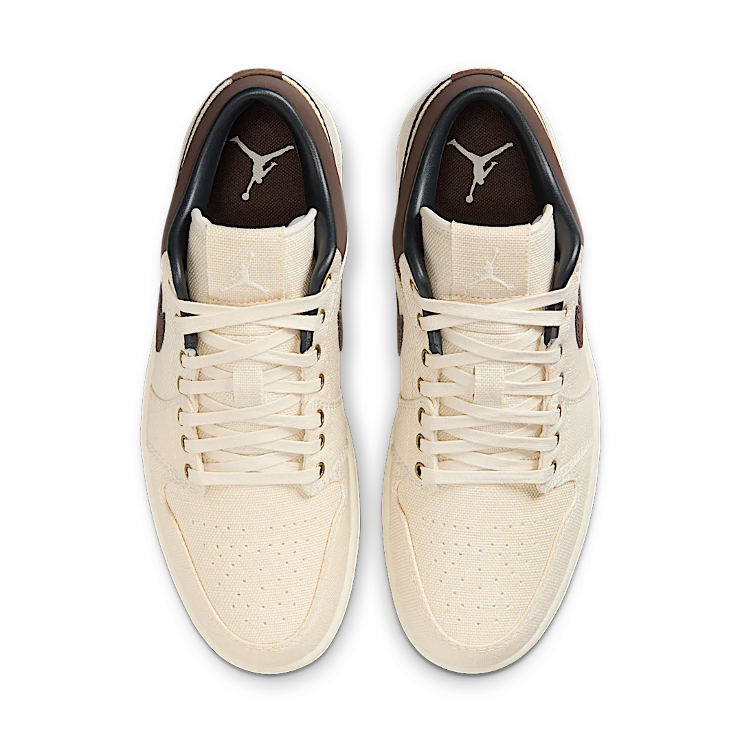 Air Jordan 1 Low Premium Pale Ivory Off Noir Baroque Brown